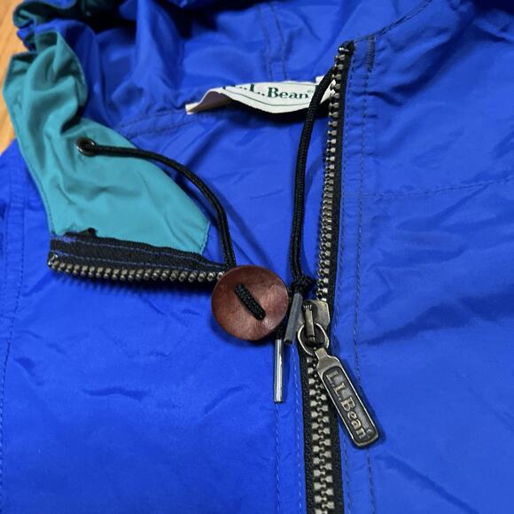 VTG 90s 80s LL Bean Pullover 1/4Zip Anorak Windbreaker Jacket Aztec Womens Large - Picture 7 of 8